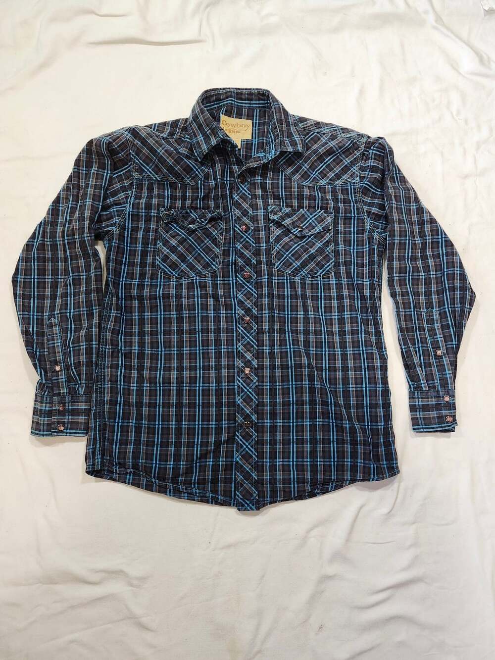 Cowboy Legend Long Sleeve Plaid Western Shirt